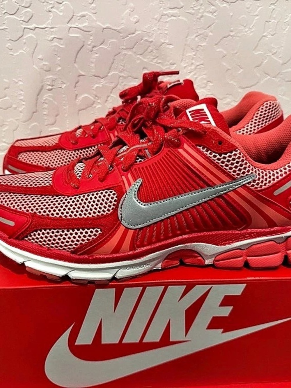 Nike Zoom Vomero 5 Gym Red Chrome Red & White Men's US 12